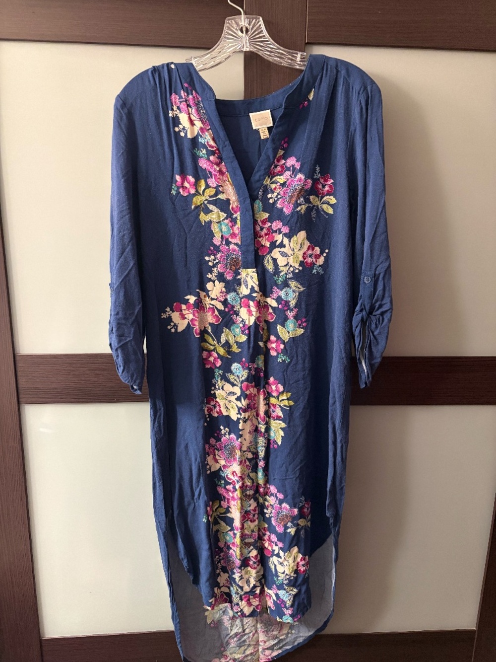 Tunic tress Blue floral, size: M, Brand: Cupio